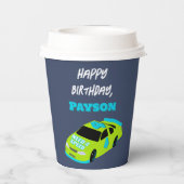 Need 4 Speed Race Car Boys 4e verjaardagsfeestje Papieren Bekers (Achterkant)