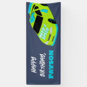 Need 4 Speed Race Car Boys 4e verjaardagsfeestje Spandoek (Verticaal)