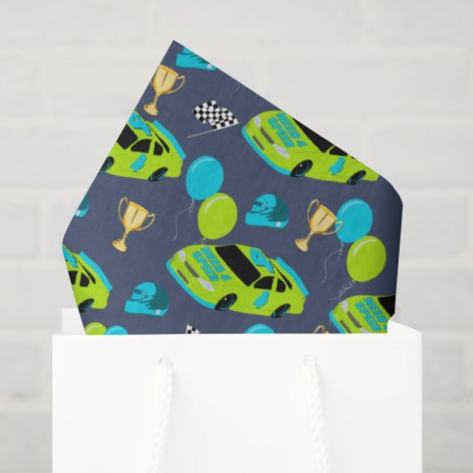 Need 4 Speed Race Car Boys 4e verjaardagsfeestje Tissuepapier (Cadeauzakje)