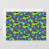 Need 4 Speed Race Car Boys 4th Birthday Foto Kaart (Achterkant)