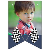 Need 4 Speed Race Car Boys 4th Birthday Foto Vlaggetjes (Tweede vlag)