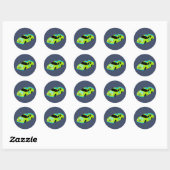 Need 4 Speed Race Car Jongens 4e Verjaardagsfeestj Ronde Sticker (Vel)