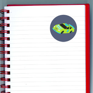 Need 4 Speed Race Car Jongens 4e Verjaardagsfeestj Ronde Sticker