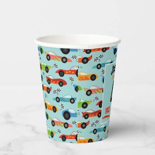 Need 4 speed racewagen vierde verjaardag party papieren bekers (Rechts)