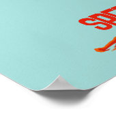 Need 4 speed racewagen vierde verjaardag party poster (Hoek)