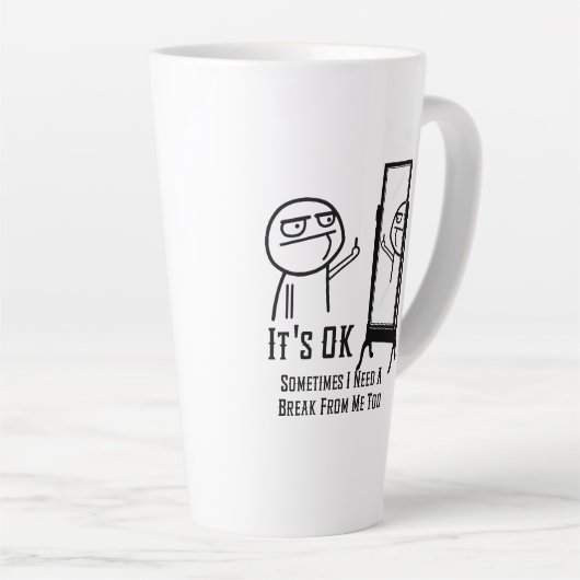 Need a Break Latte Mok (Rechterhoek)