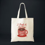 Need A Cup Of Level Up Gaming Fun Slogan Tote Bag<br><div class="desc">A funny I need a cup of level up cool gaming meets life slogan epic gamer design games and coffee rule fun slogan deluxe carry all canvas tote bag. Get a fun gaming totebag today.</div>