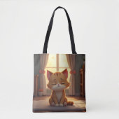 Need a kitty moment tote bag (Voorkant)