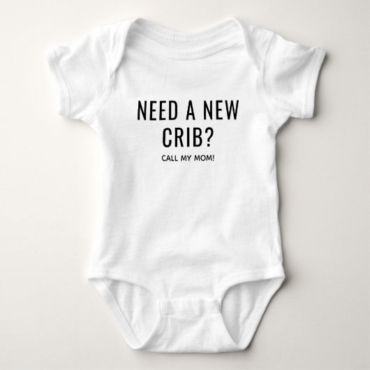 Need a New Crib Baby Romper (Voorkant)