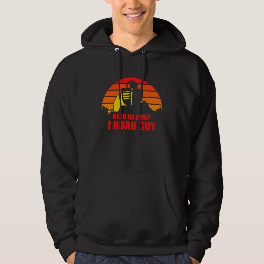 Need An Ark I Noah Guy Funny Christian Pun Hoodie (Voorkant)