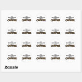 Need Coffee - Wiskunde Major Ronde Sticker (Vel)