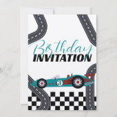 Need for Speed Verjaardagsrace Auto Feestje Kaart (Achterkant)