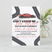 Need for Speed verjaardagsrace rode auto partij Kaart (Staand voorkant)