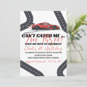 Need for Speed verjaardagsrace rode auto partij Kaart (Staand voorkant)