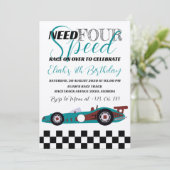 Need for Speed verjaardagsrace voor auto's Kaart (Staand voorkant)