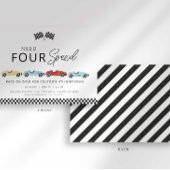 Need Four Speed 4e verjaardagsuitnodiging Kaart