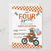 Need Four Speed Bike Racing Boy 4e verjaardag Kaart (Voorkant)