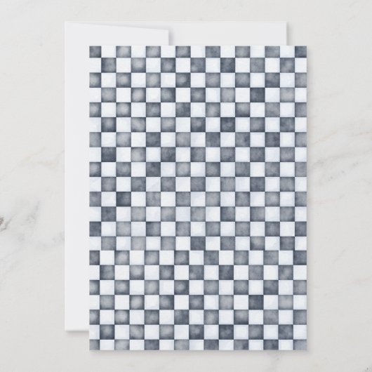 Need FOUR Speed Birthday Invitation | Red Race Car Kaart (Achterkant)