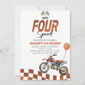 Need Four Speed Dirt Bike Boy 4e verjaardag Kaart (Voorkant)