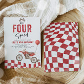 Need Four Speed Dirt Bike Boy 4e Verjaardagsfeest Kaart