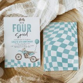 Need Four Speed Dirt Bike Boy 4e Verjaardagsfeest Kaart