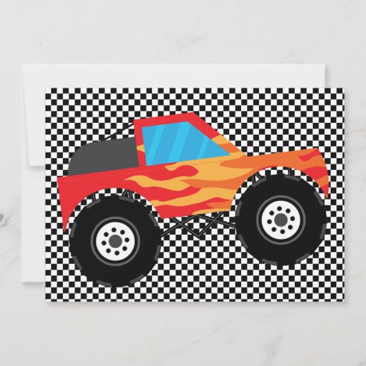 Need Four Speed Monster Truck 4e Verjaardag Foto Kaart (Achterkant)