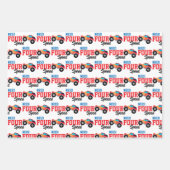 Need Four Speed Monster Truck Vierde Verjaardag Inpakpapier Vel (Voorkant)