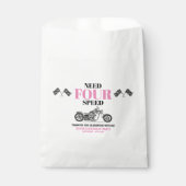 Need Four Speed Pink Heavy Bike Vierde Verjaardag Bedankzakje (Voorkant)