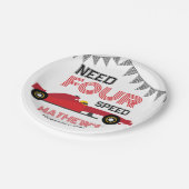 Need Four Speed Race Auto 4e verjaardag Papieren Bordje (Gekanteld)