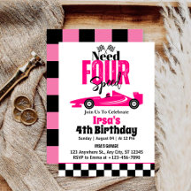 Need Four Speed Race Auto Meisje 4e Verjaardag