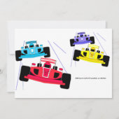 Need Four Speed Racer Jongen Auto Race 4e Verjaard Kaart (Achterkant)