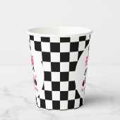 Need Four Speed Roze Race Auto 4e Verjaardagsfeest Papieren Bekers (Links)