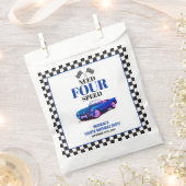 Need Four Speed sportwagen blauw vierde verjaardag Bedankzakje (Geknipt)