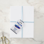 Need Four Speed sportwagen blauw vierde verjaardag Cadeaulabel (Met Touw)