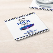 Need Four Speed sportwagen blauw vierde verjaardag Kartonnen Onderzetters (Schuin)