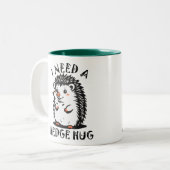 Need Hedge Hug Tweekleurige Koffiemok (Voorkant links)