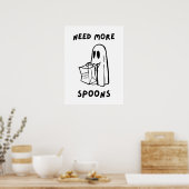 'Need More Spoons' Funny Invisible Illness Print (Keuken)