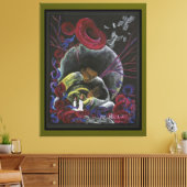 Need niet lijden alleen - Sikkelcel Art Canvas G (Insitu (Woonkamer))