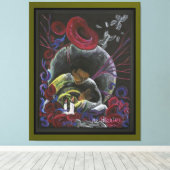 Need niet lijden alleen - Sikkelcel Art Canvas G (Insitu (Houten vloer))