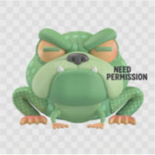 NEED PERMISSION STICKER (Voorkant)