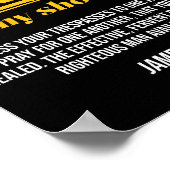 Need Prayer Tap My Shoulder Christian Men Women (o Poster (Hoek)