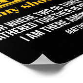 Need Prayer Tap My Shoulder Christian Men Women (o Poster (Hoek)