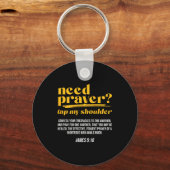 Need Prayer Tap My Shoulder Christian Men Women (o Sleutelhanger (Voorkant)