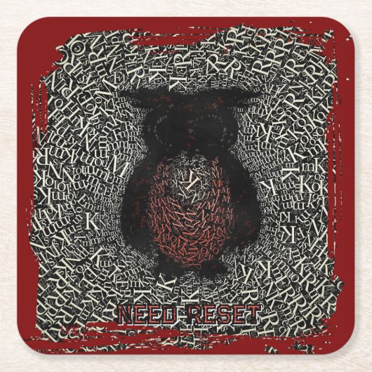 Need reset funny kartonnen onderzetters (Voorkant)