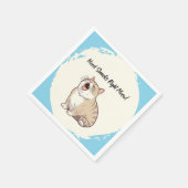 Need Snacks Recht Meow Vierkante Papier Servetten (Hoek)