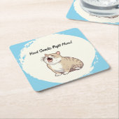 Need Snacks Right Meow 6 Papier Onderzetters (Schuin)