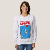 Need Some Space Funny Astronaut Balloon Space Pun Trui (Voorkant volledig)