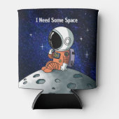 Need Space, Astronaut, Spaceman, Aangepast Blikjeskoeler (Voorkant)
