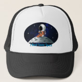 Need Space, Astronaut, Spaceman, Aangepast Trucker Pet (Voorkant)