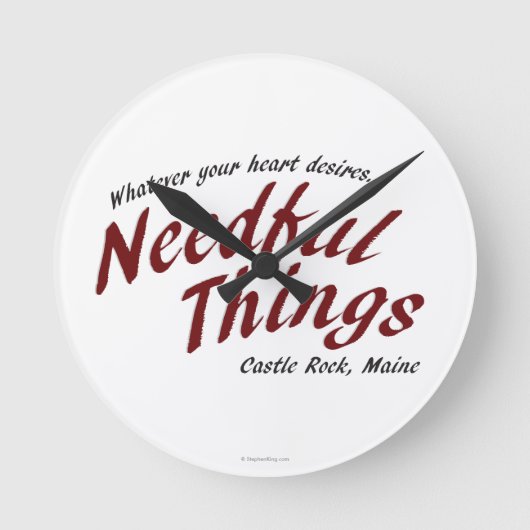 Needful Things Ronde Klok (Voorkant)